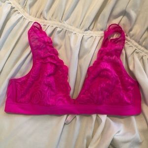 hot pink VS bralet